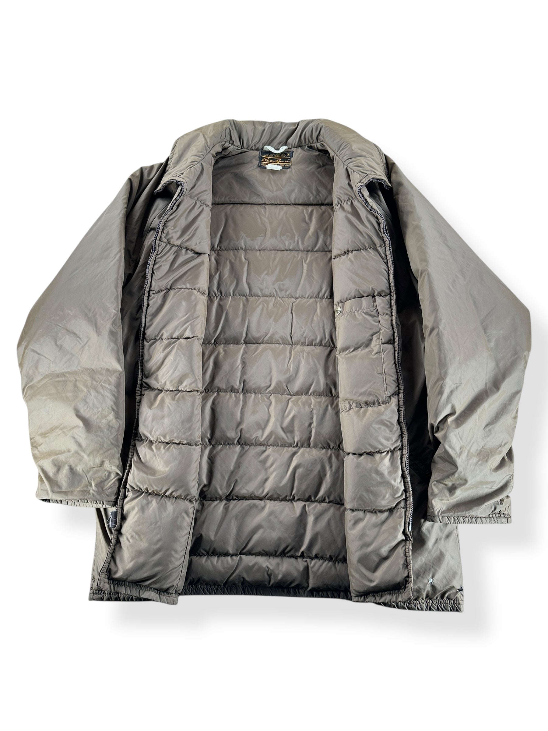 Inside of Vintage Eddie Bauer Down Parka SZ XL AS IS