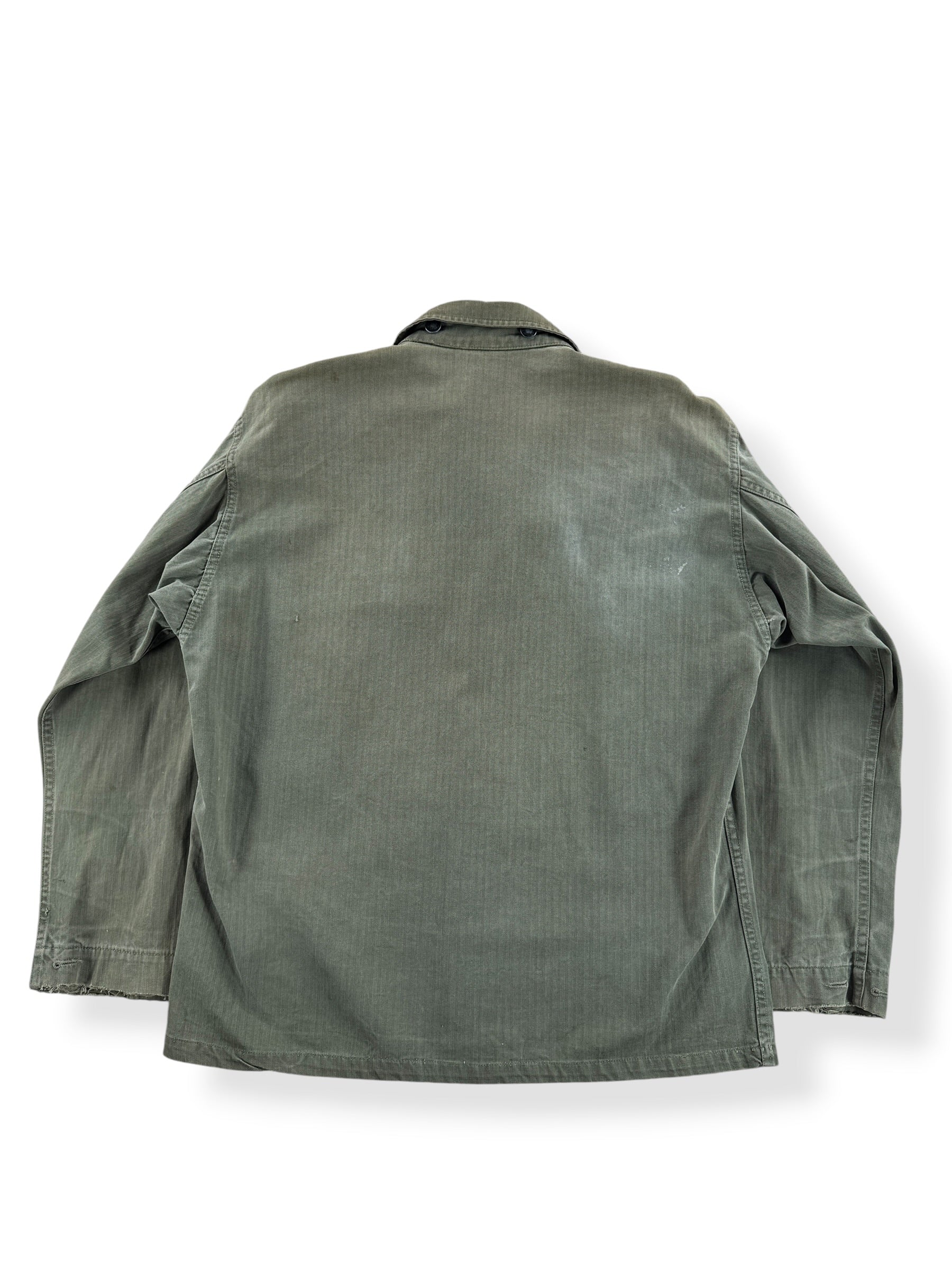 Back of Vintage HBT Military Top SZ L