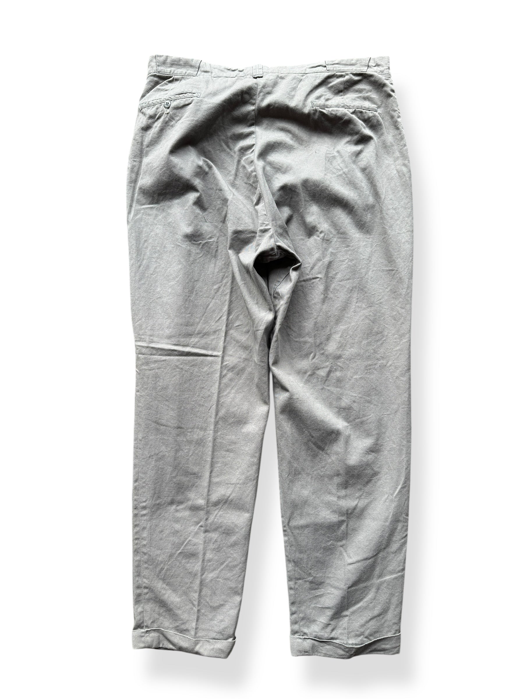 Back of Vintage Grey Sailcloth Chinos W39