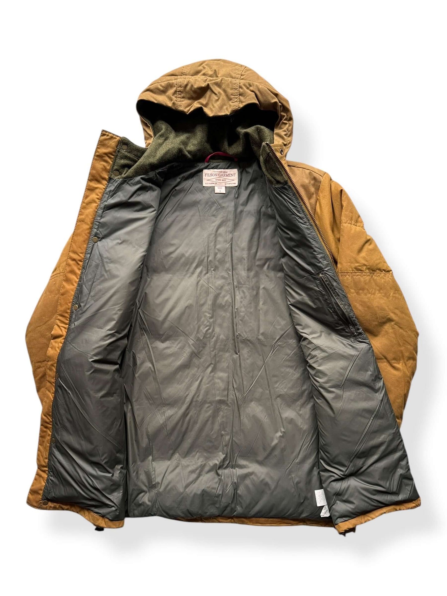 Inside of Filson Down Cruiser Parka SZ M