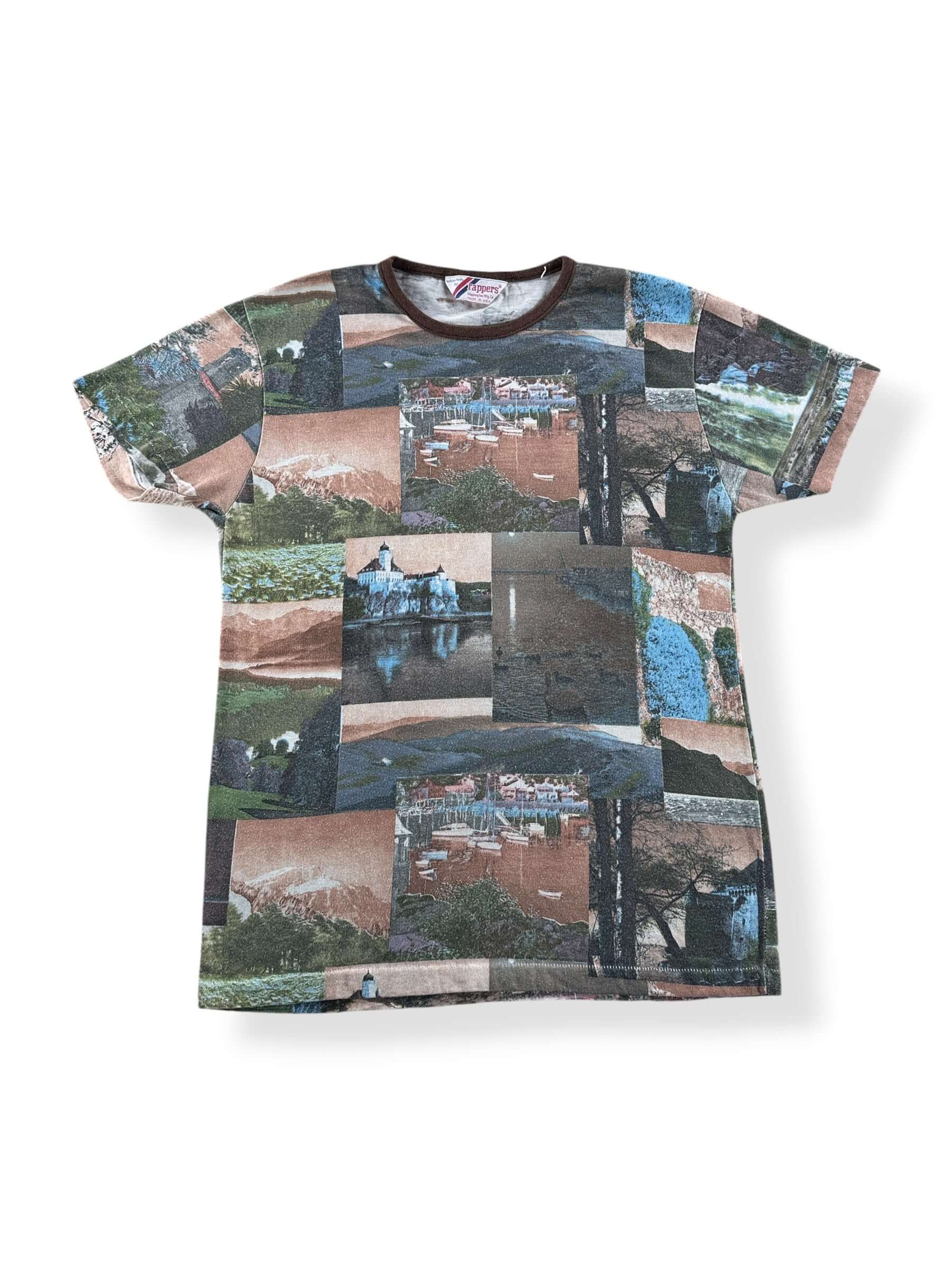 Front of Vintage Coastal AOP Polyester Tee SZ M