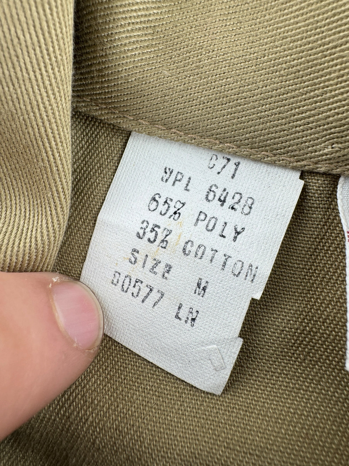 Tags on Vintage NOS Wrangler Safari Jacket SZ M