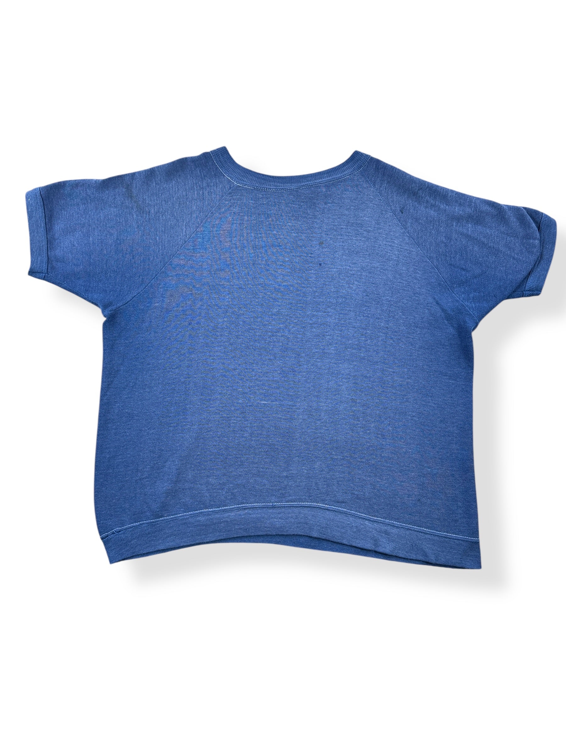 Back of Vintage 70s Tiger Patch Short Sleeve Sweatshirt SZ L