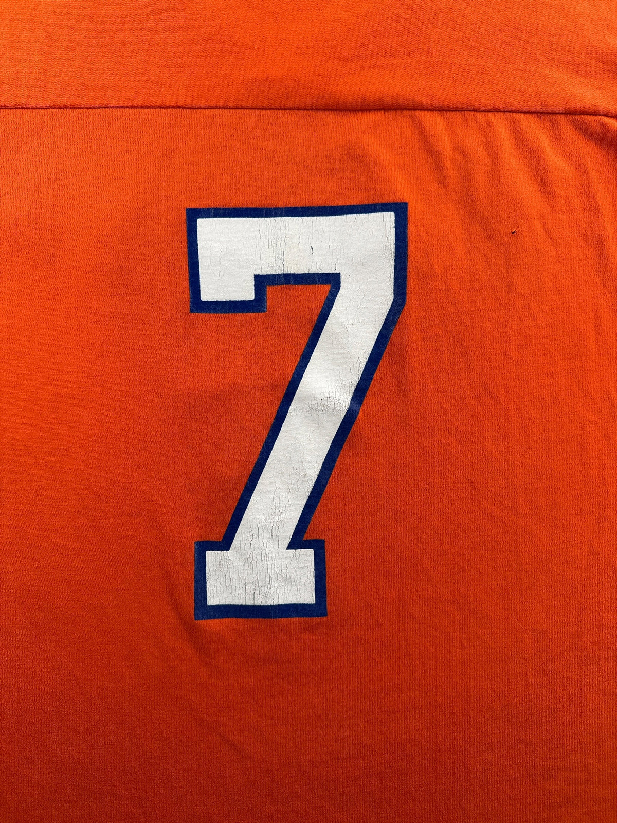 7 on back of Vintage Rawlings Broncos Jersey Tee SZ XL (Fits L)