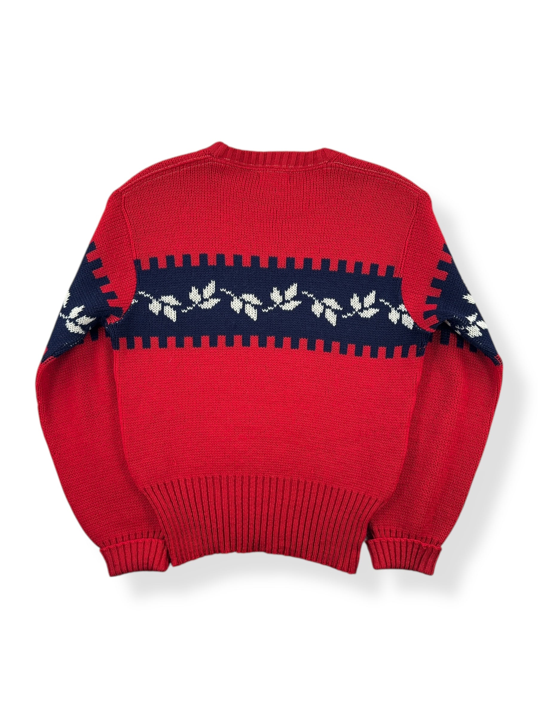 Back of Vintage 50s Era Kandahar Wool Ski Sweater SZ S