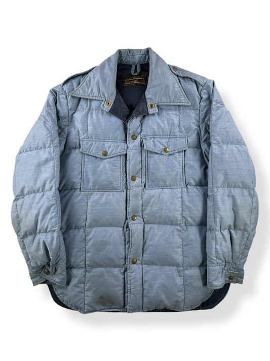 Front of Vintage Eddie Bauer Down Shirt Jac SZ L