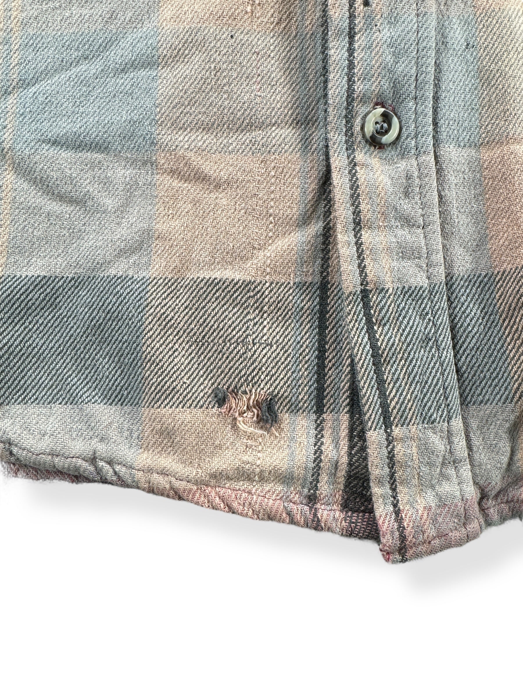 Hole on Vintage WearGuard Faded Cotton Flannel SZ M