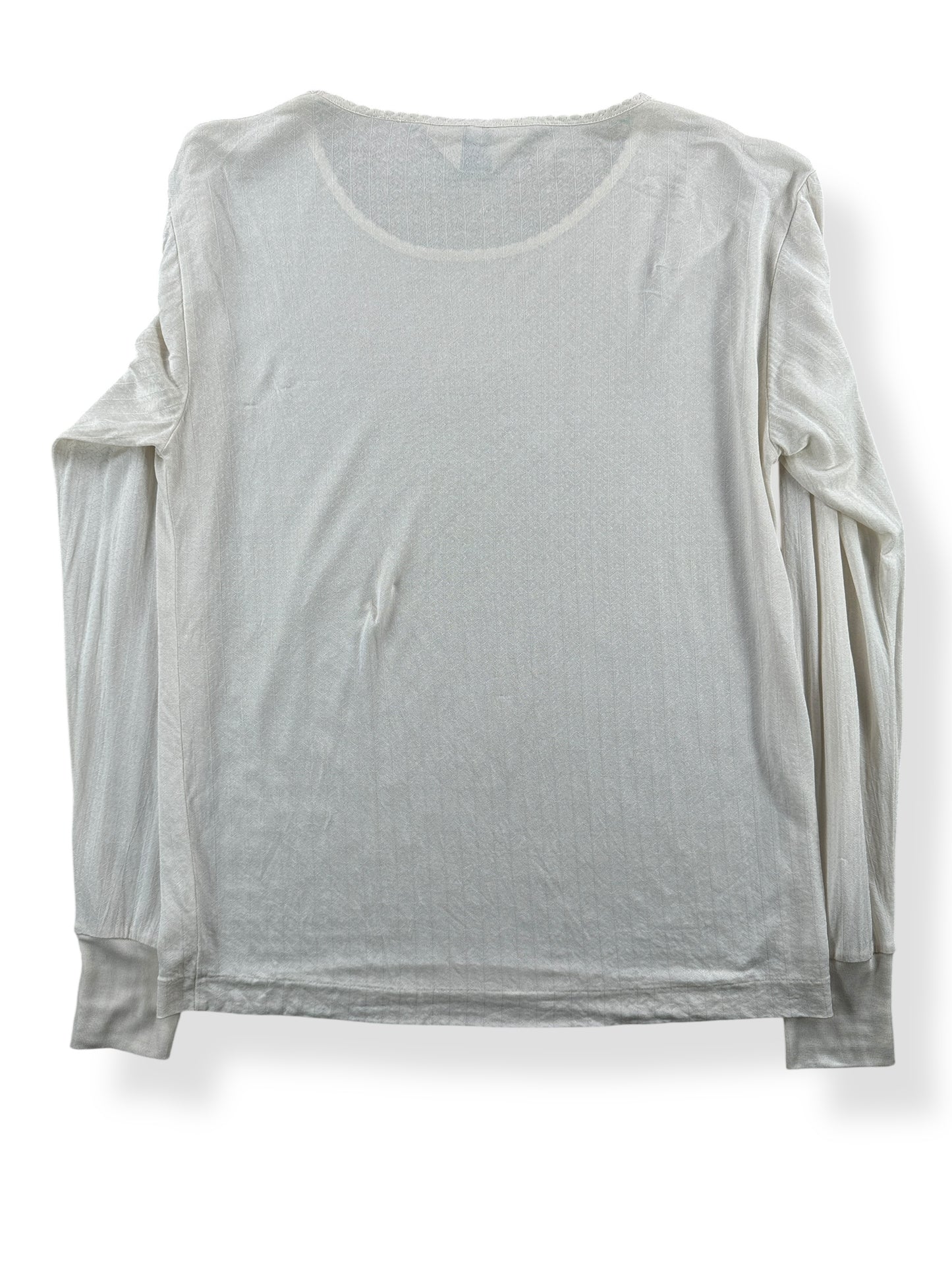 Back of 80s REI Silk Thermal SZ M