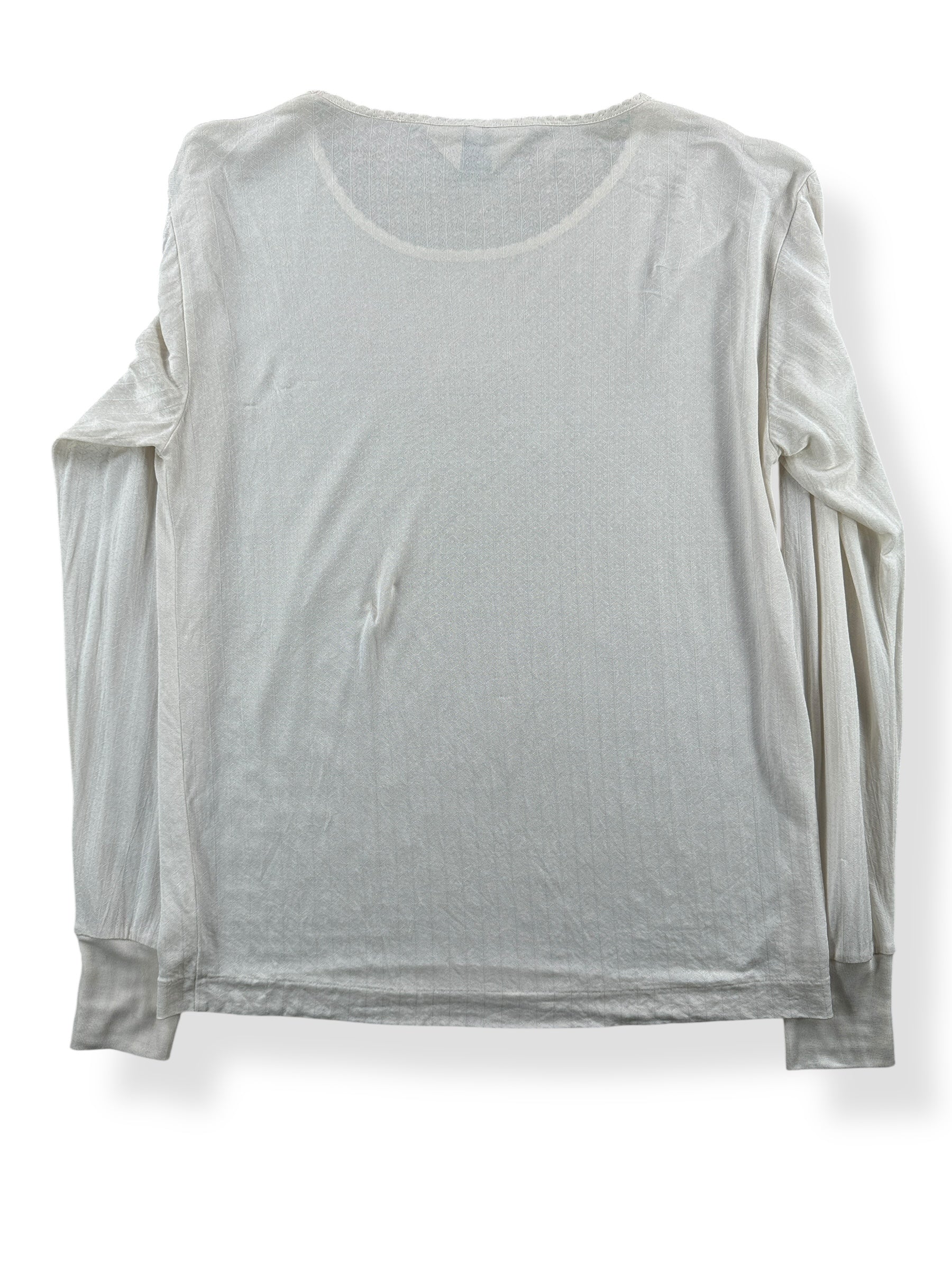 Back of 80s REI Silk Thermal SZ M