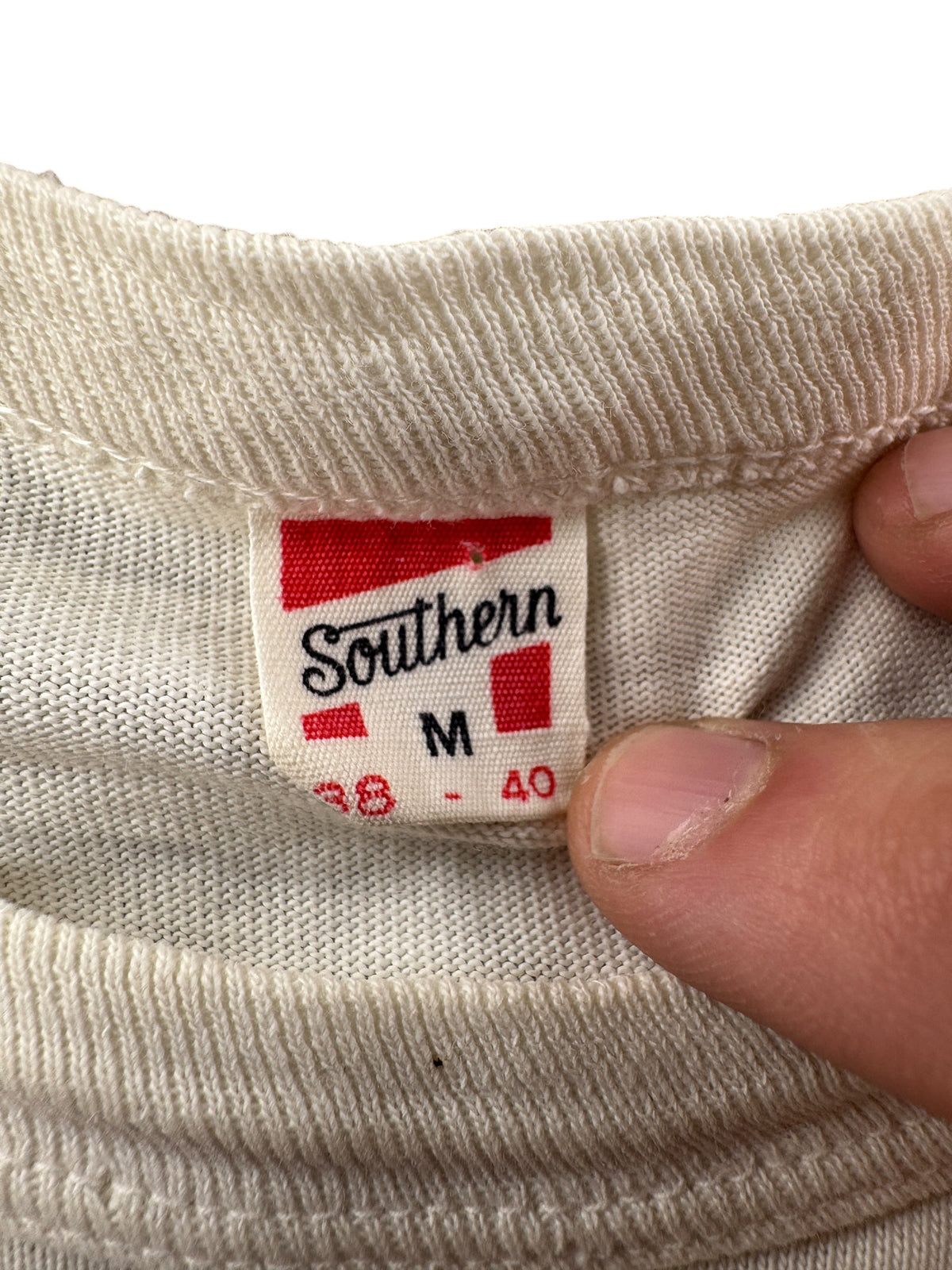 Tag on Vintage 50s/60s Russell Southern WSU Tee SZ M