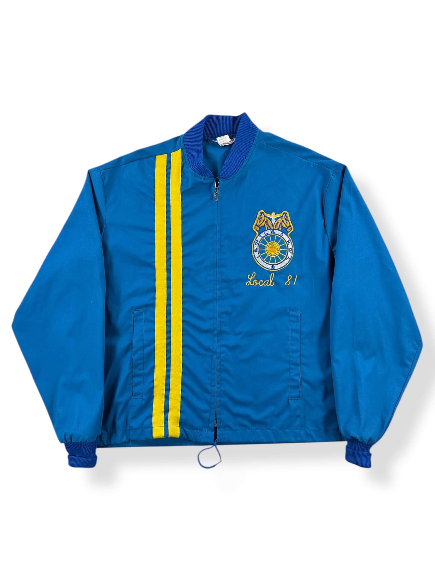 Front of Vintage Teamsters Jacket SZ XL AS IS