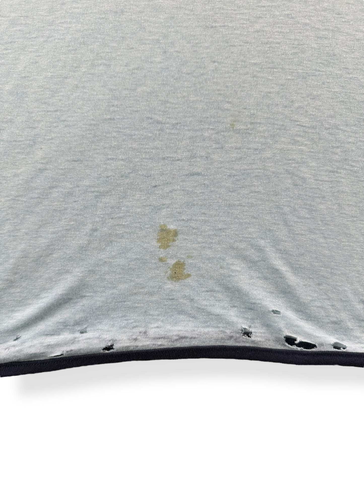 Damage on Vintage Cheers Boston V-Neck Tee SZ Very Long Large