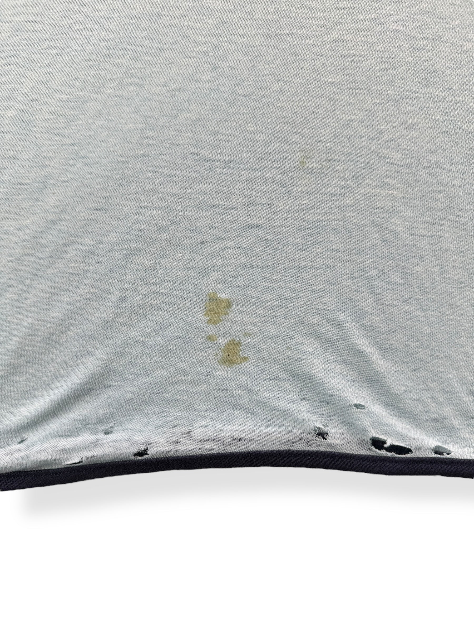 Damage on Vintage Cheers Boston V-Neck Tee SZ Very Long Large