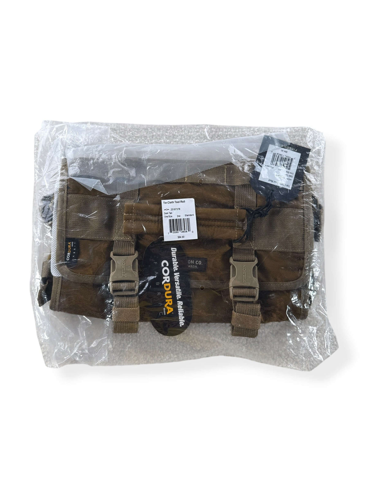 Front of Filson Alcan Tin Cloth Tool Roll NWT