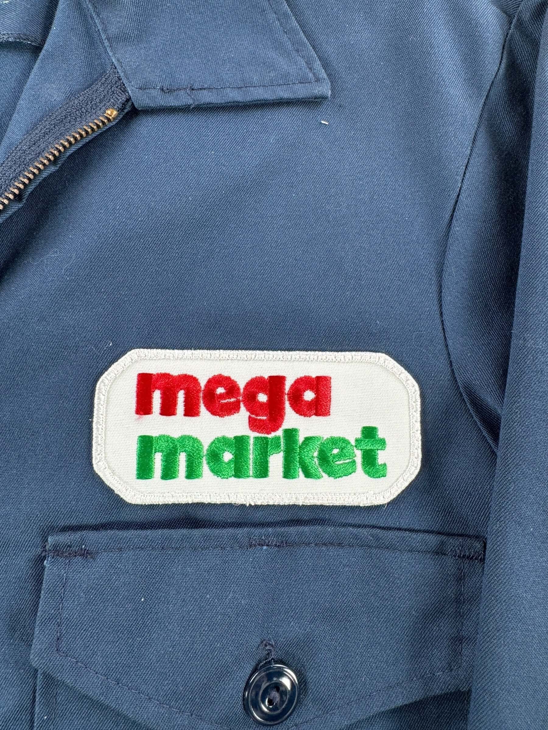 Patch on Vintage Mega Market Patched Gas Station Jacket SZ 40