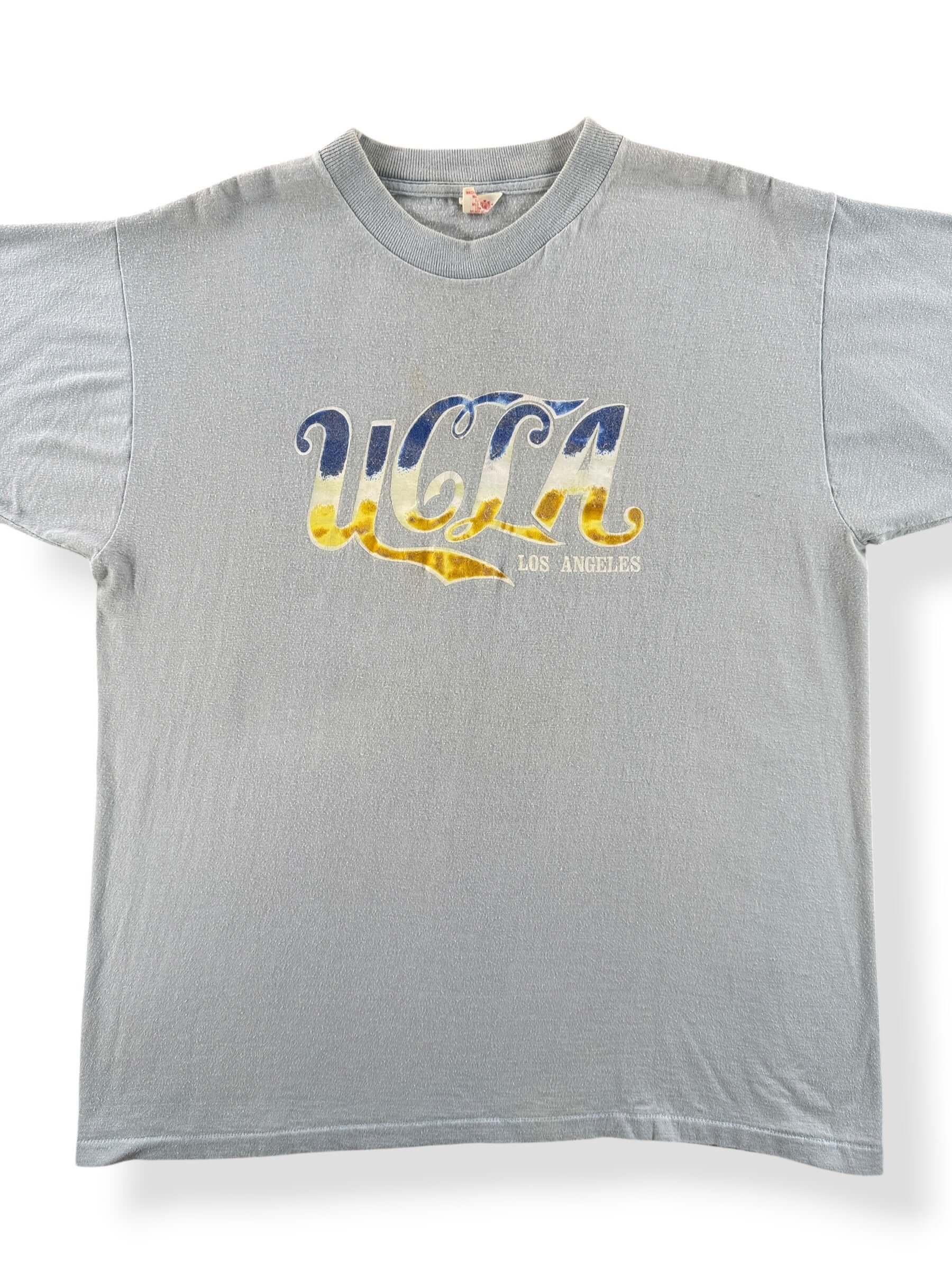Front Close Up of Vintage 70s UCLA Tee SZ XL (Fits M/L)