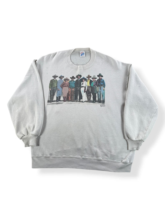 Front of Vintage Rodeo Jerzees Crewneck SZ XXL (Fits XL)