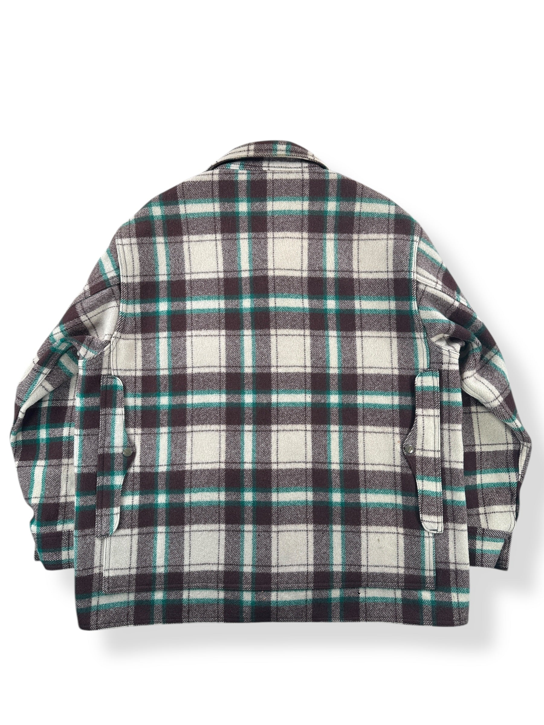 Back of Vintage 1951 Filson Peppermint Patty Mackinaw Cruiser Jacket SZ XL