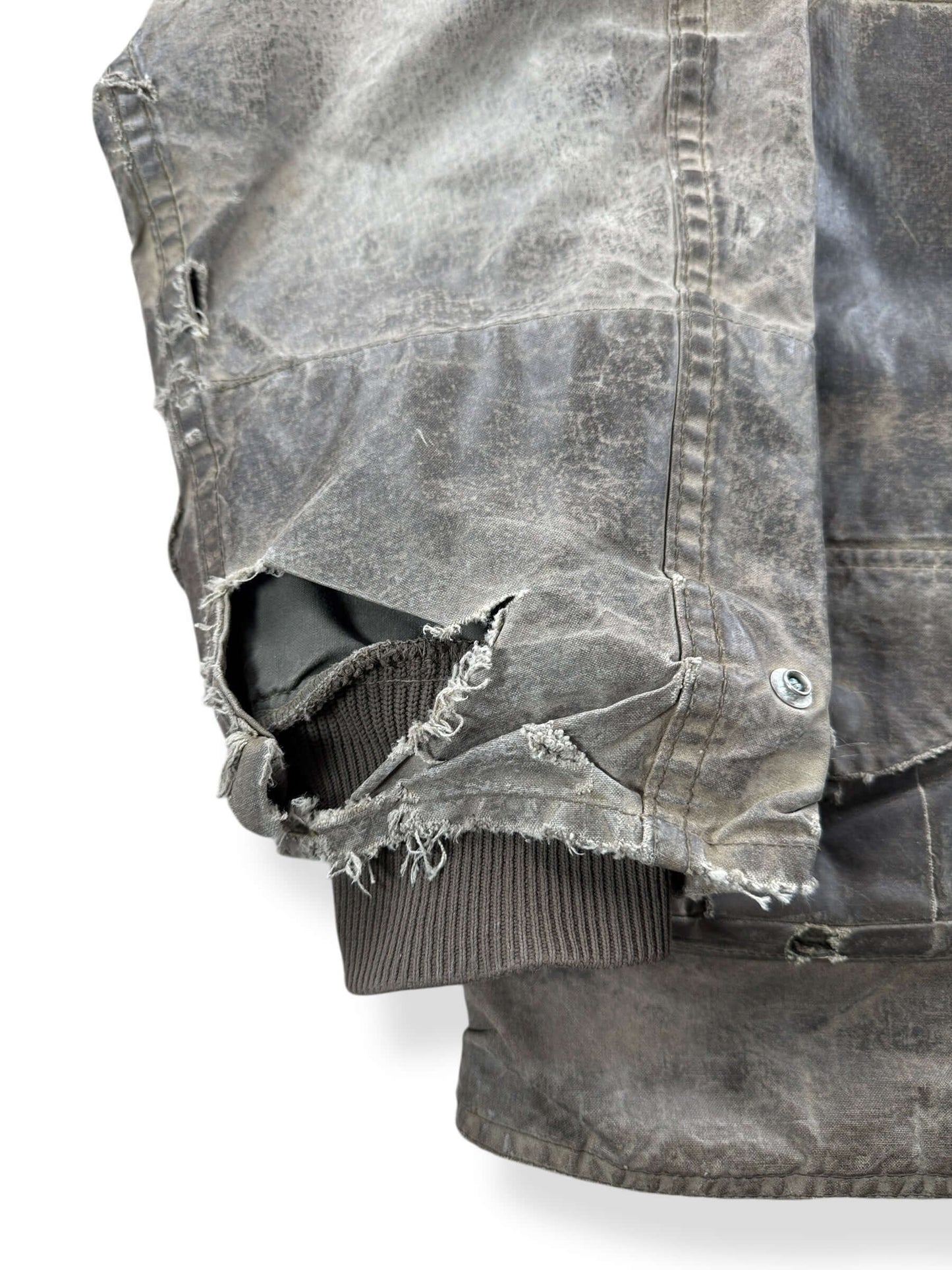 Rip on Vintage Filson Upland Waterfowl Hunting Jacket SZ L AS IS