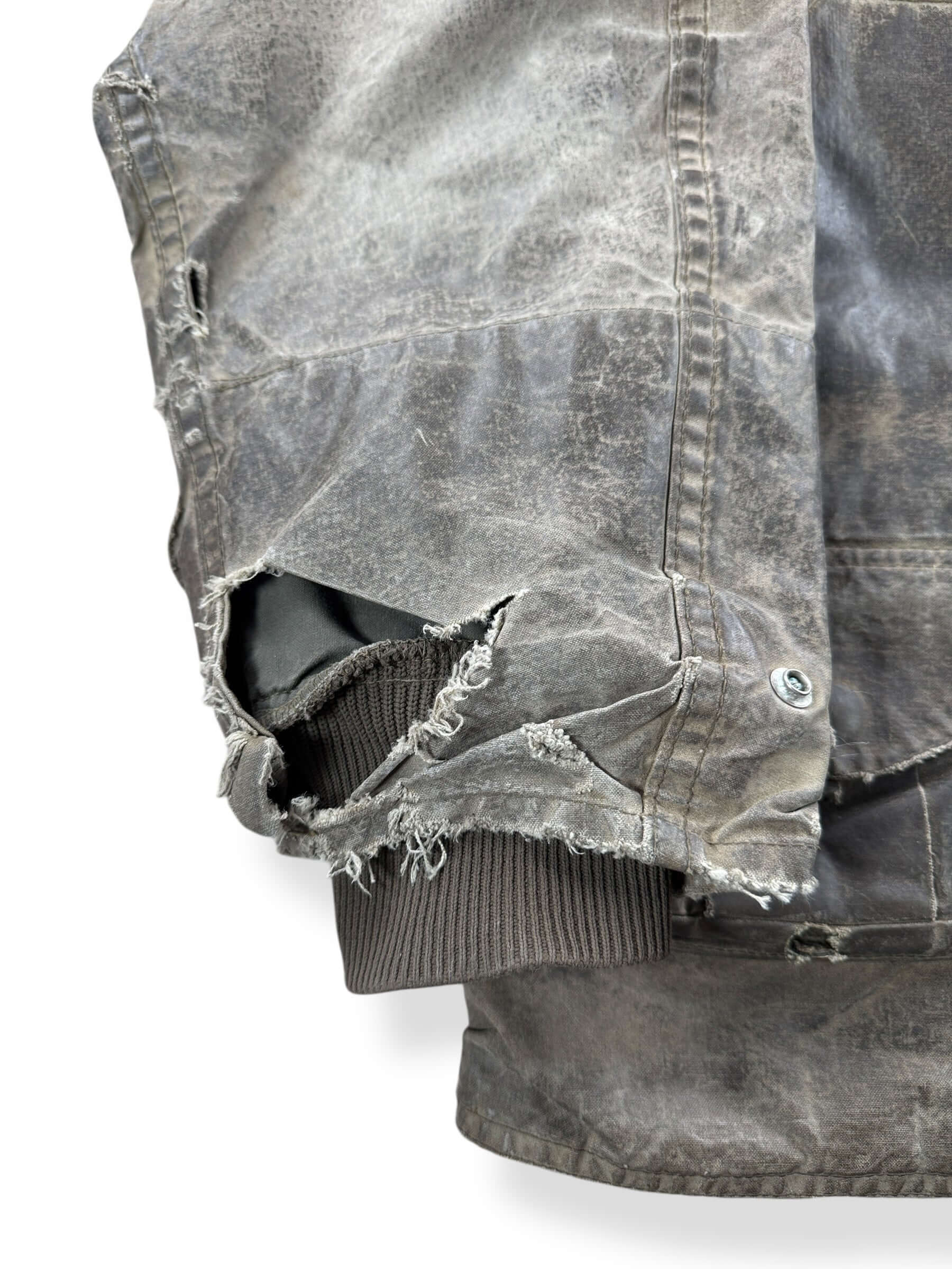 Rip on Vintage Filson Upland Waterfowl Hunting Jacket SZ L AS IS