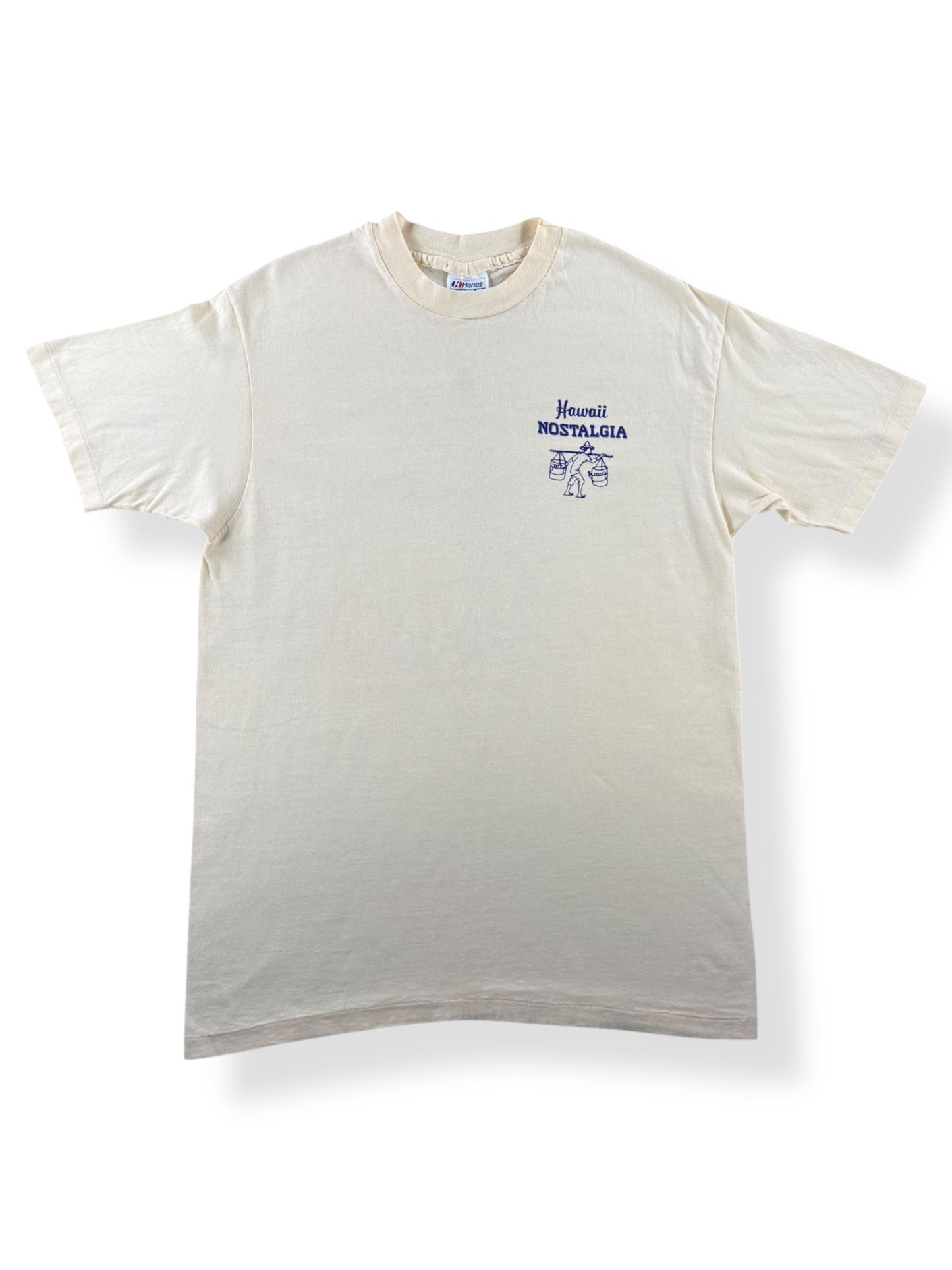Front of Vintage Hawaii Nostalgia Home of the Islanders Baseball Tee SZ L (Fits M)