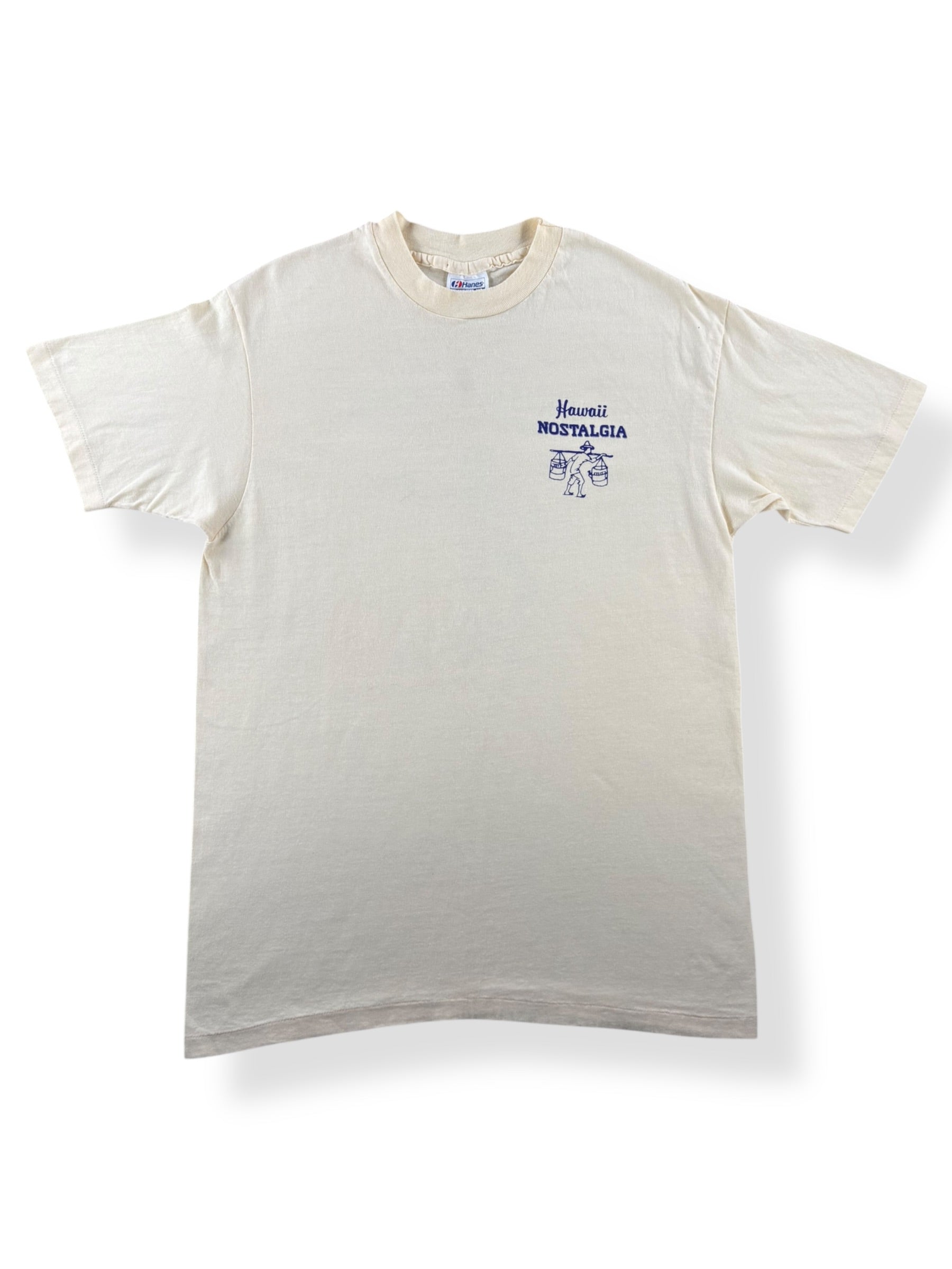 Front of Vintage Hawaii Nostalgia Home of the Islanders Baseball Tee SZ L (Fits M)