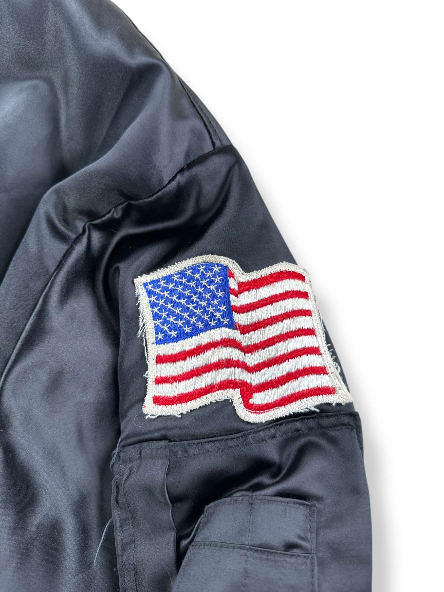 Patch on Vintage US Navy Damage Control Bomber Jacket SZ L
