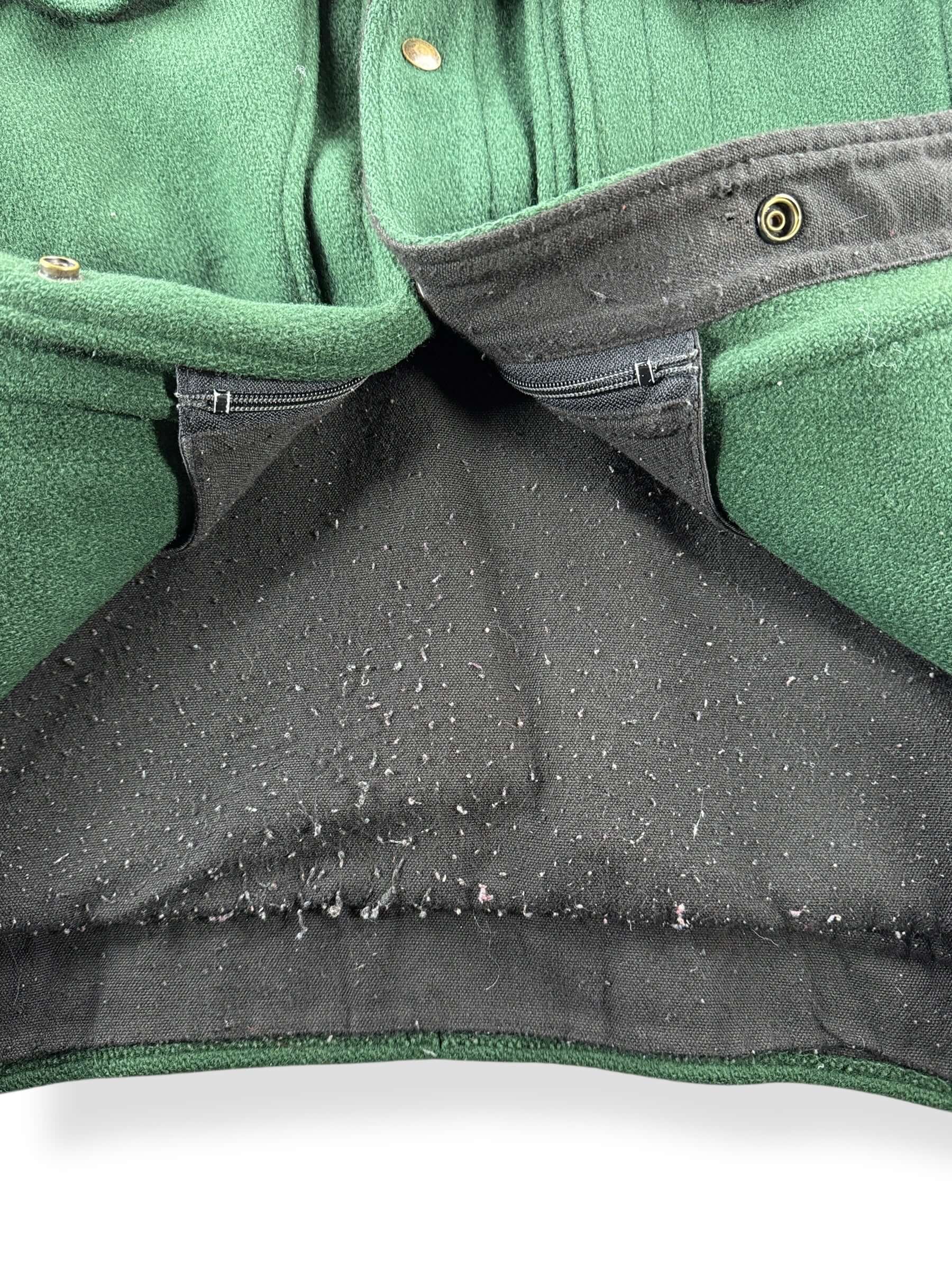 Pilling on Vintage Alaska Sportsman Green Cruiser Jacket SZ M