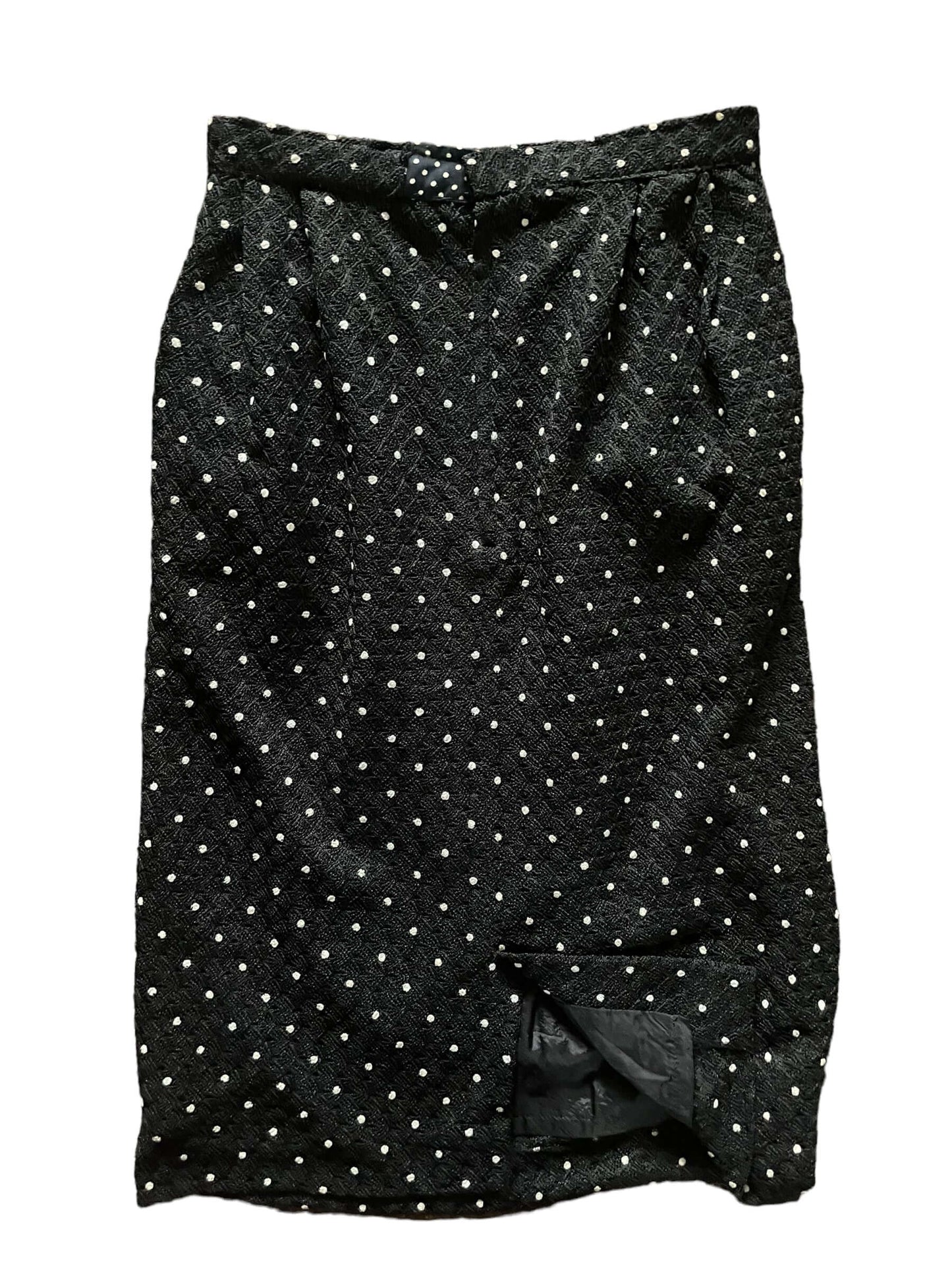 Full back view of Vintage 1940-50s Polka Dot Skirt Set |  Barn Owl Vintage Dresses | Seattle Vintage Ladies Clothing
