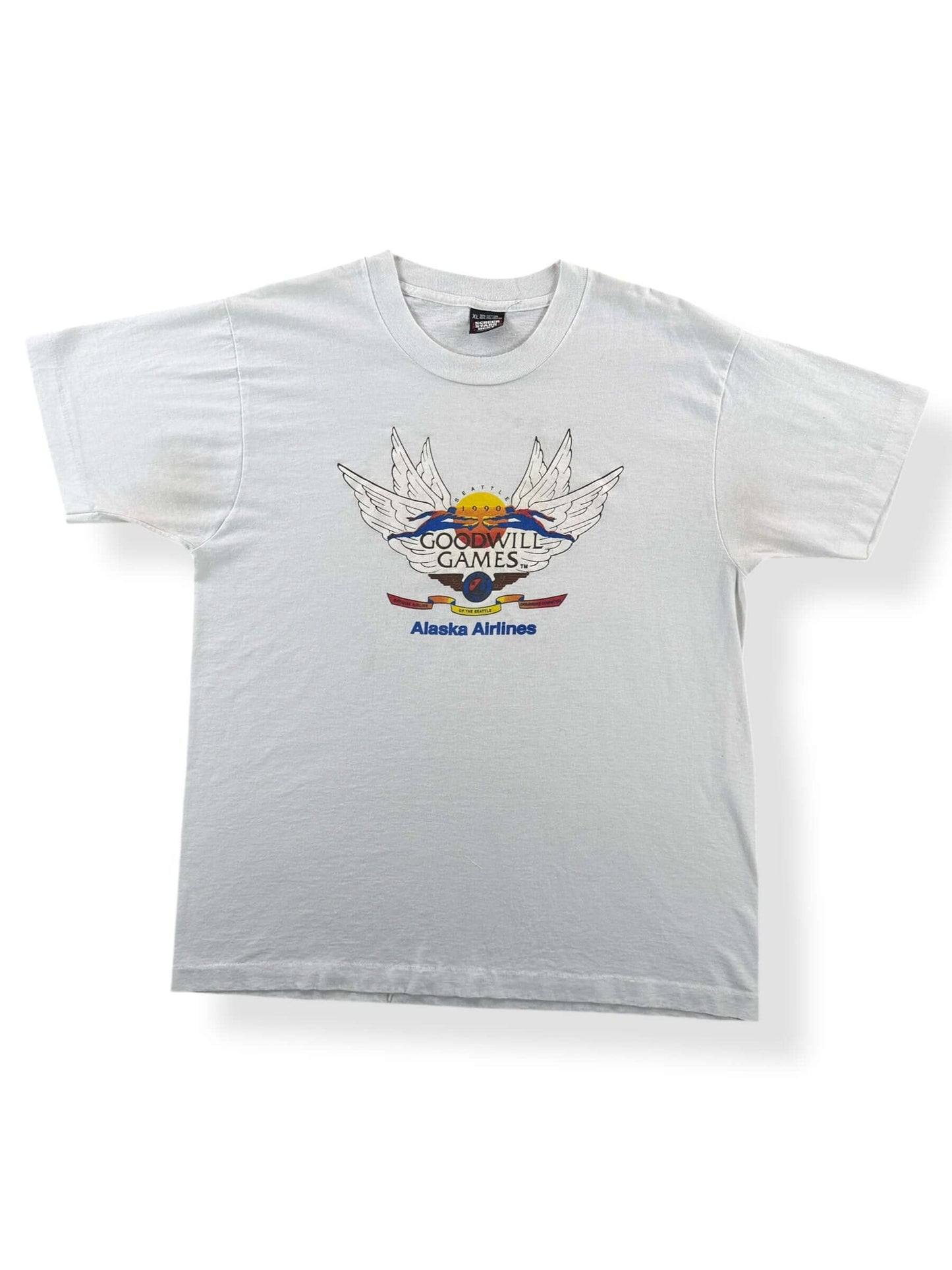 Front of Vintage 1990 Seattle Goodwill Games Tee SZ XL (fits L)