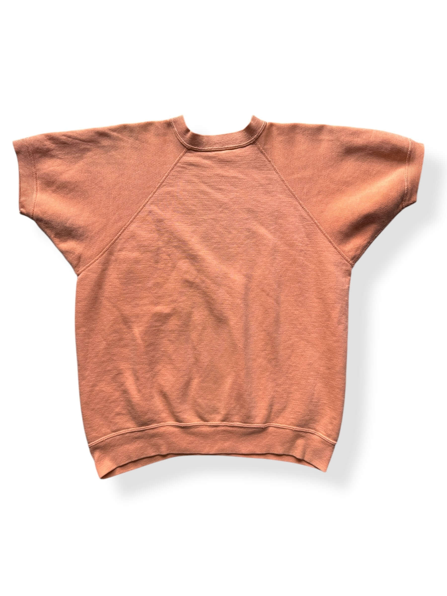 Back of Vintage 60s Era Peach Short Sleeve Crewneck