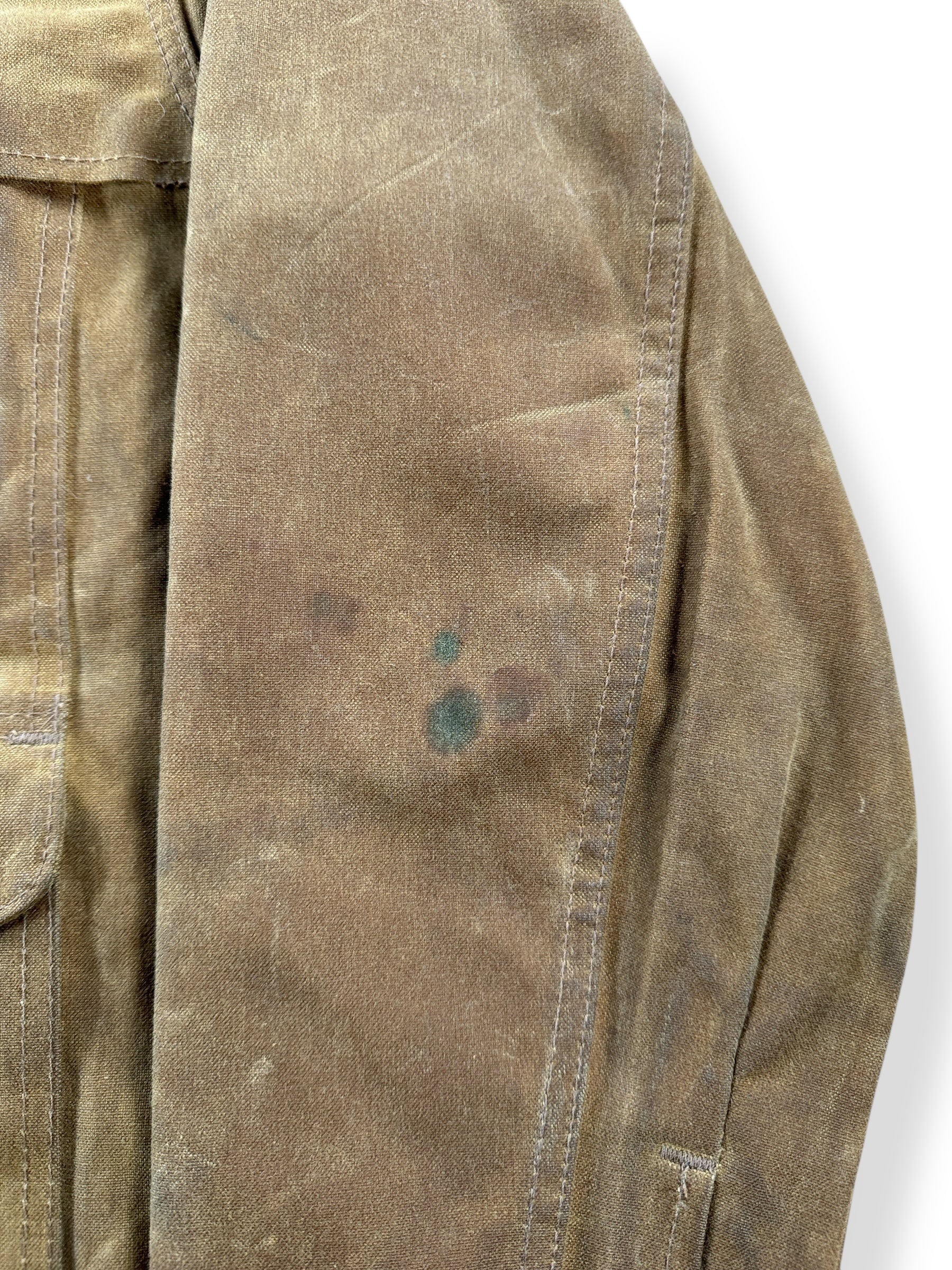 Stains on Filson Tin Cloth Cruiser Jacket SZ M