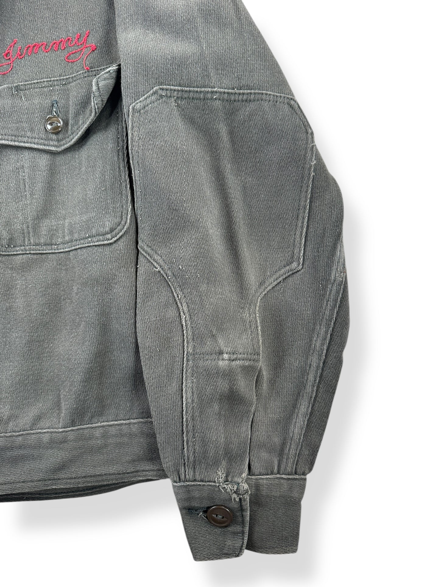 Elbow Patch on Vintage Shell Service Station Jacket SZ 38