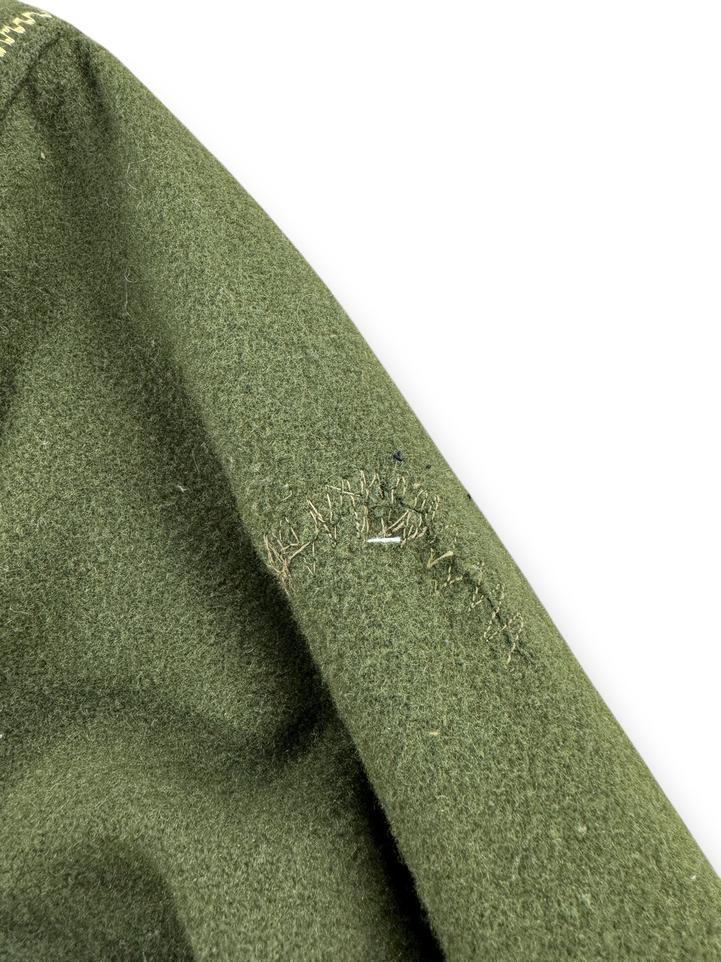 Repair on Vintage Customized Korean War Wool Top SZ L