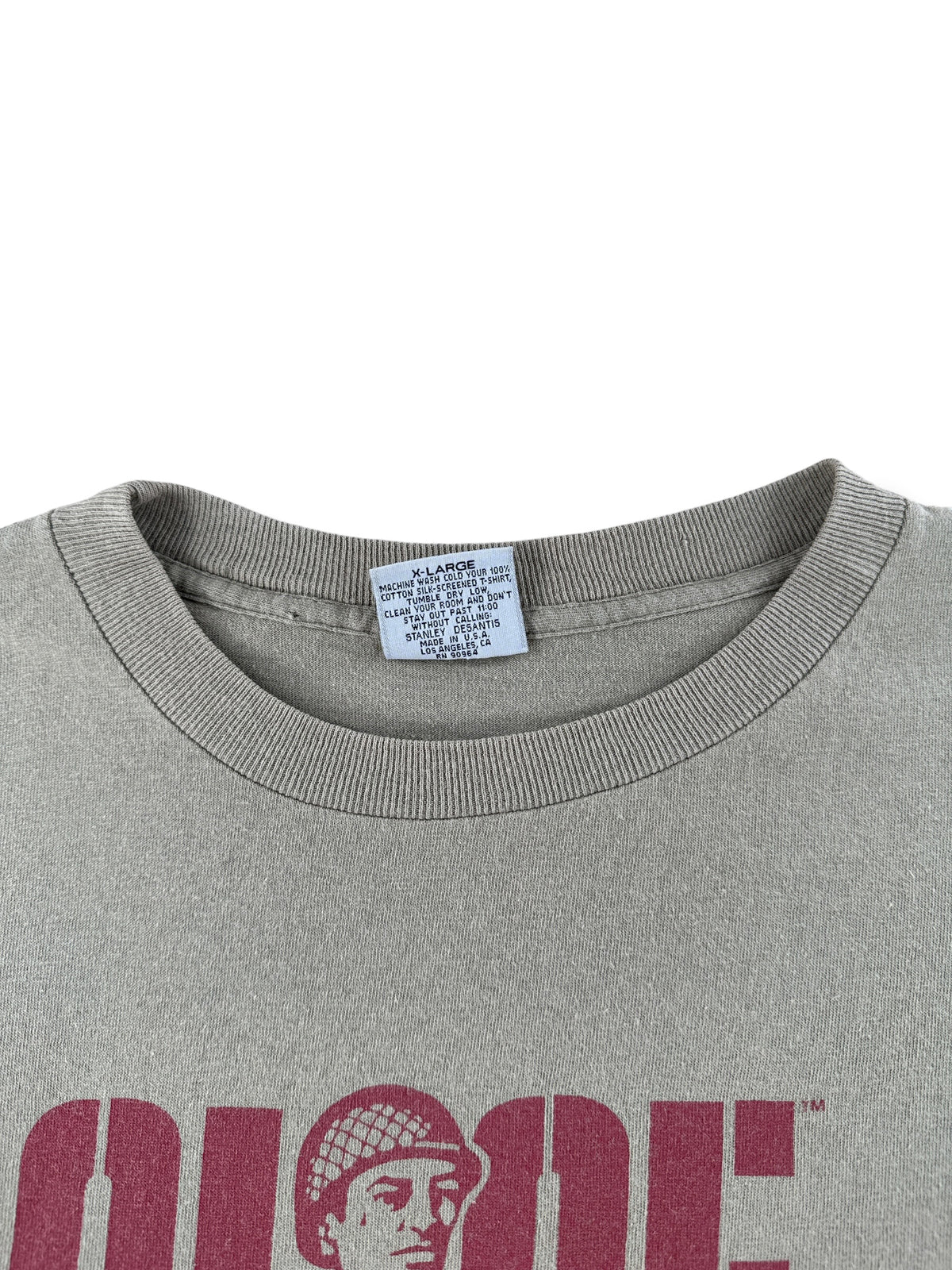 Collar on Vintage Stanley Desantis GI Joe Tee SZ XL