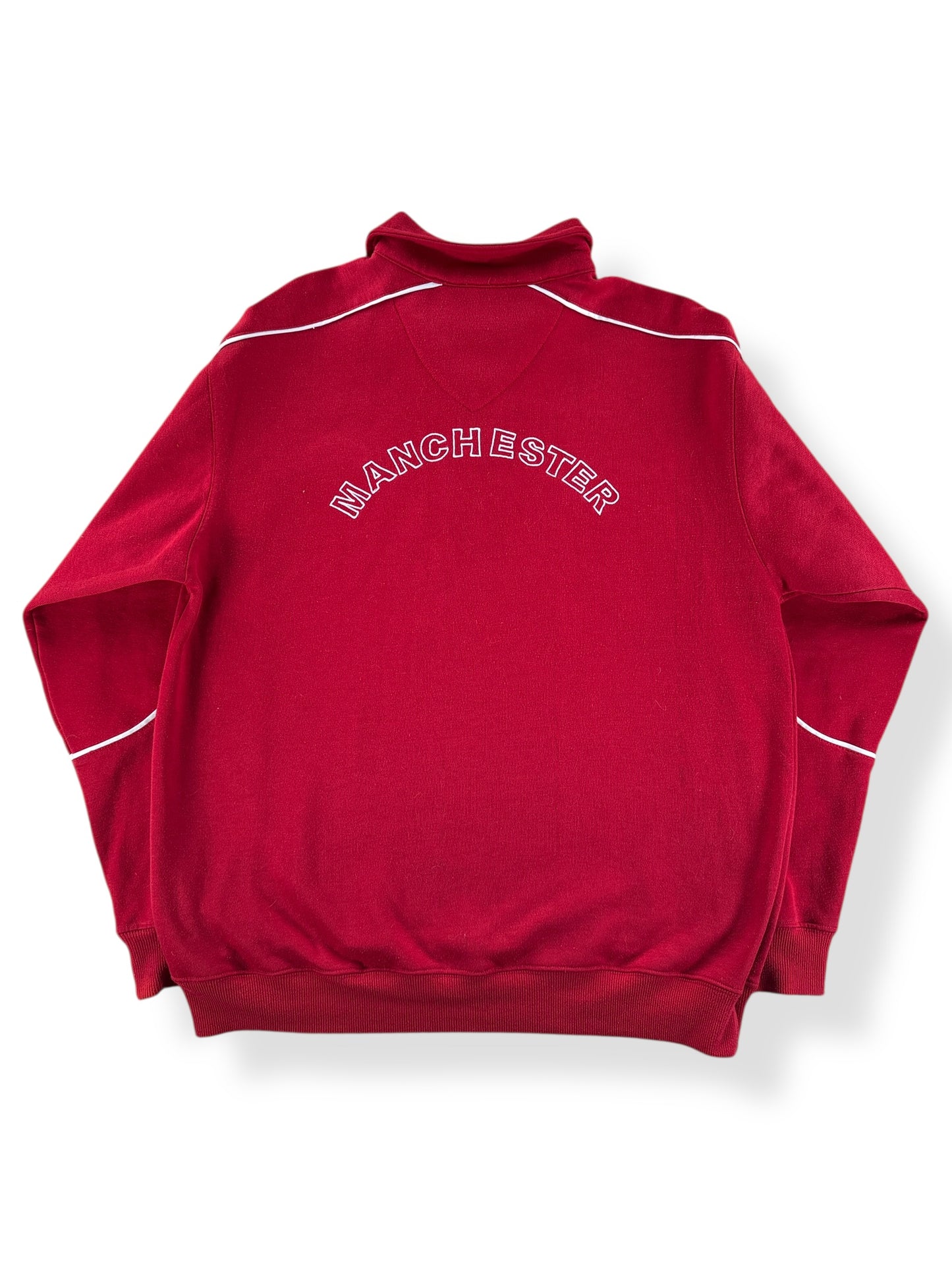 Back of Vintage Man U Quarter Zip Crewneck SZ L