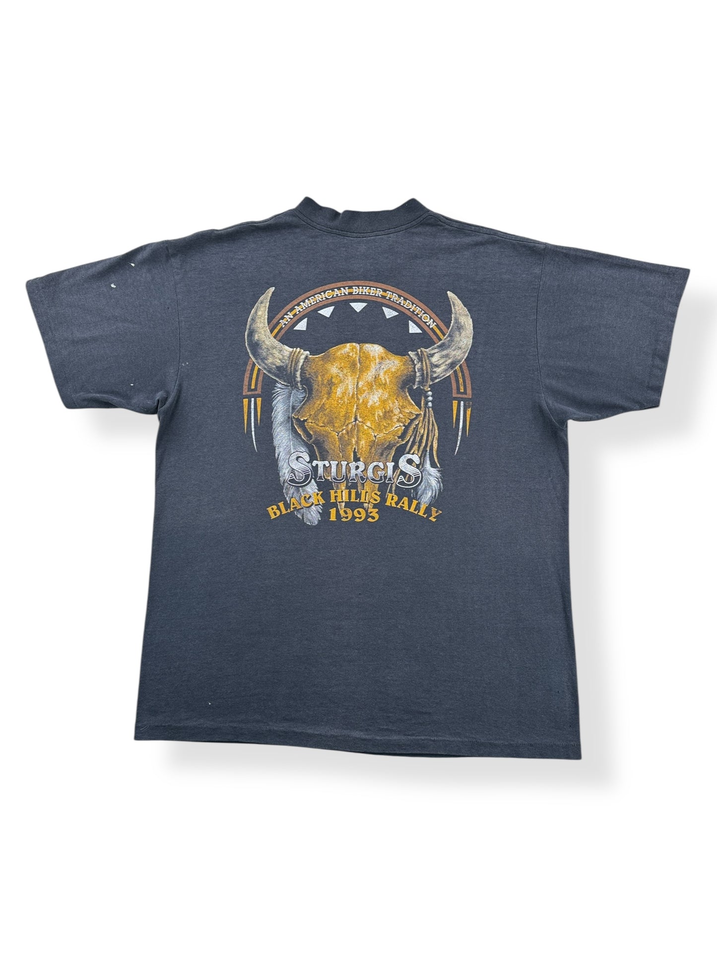Back of Vintage '93 3D Emblem AOP Sturgis Tee SZ XL