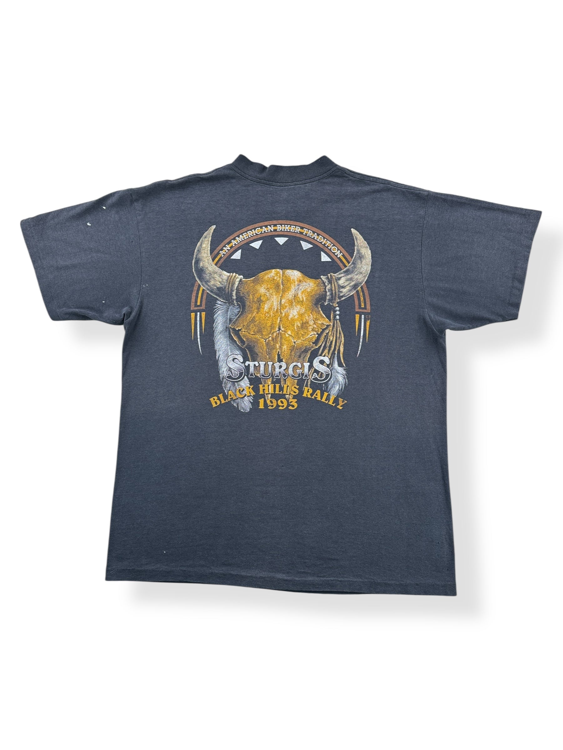 Back of Vintage '93 3D Emblem AOP Sturgis Tee SZ XL