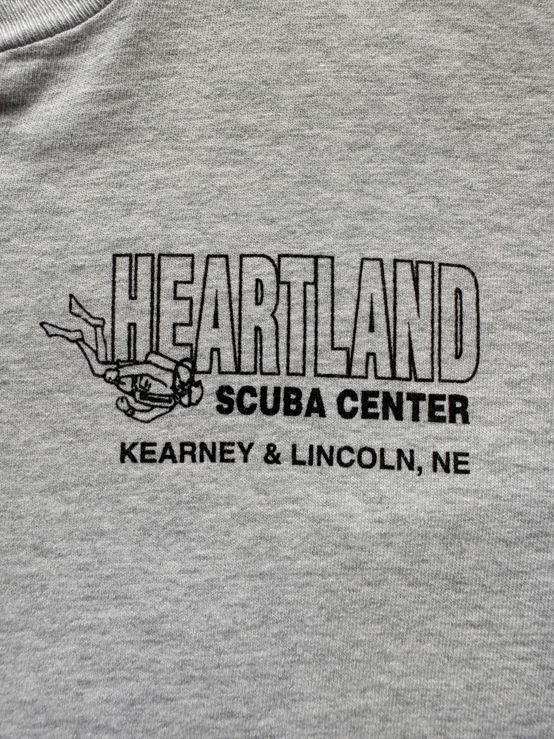 front graphic of Vintage Scuba Nebraska Tee SZ XL