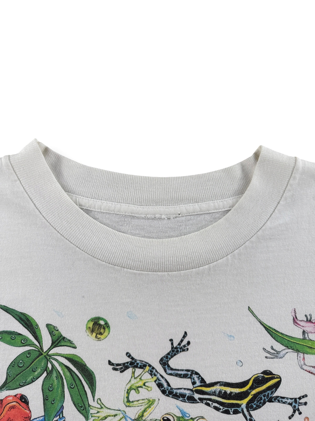Collar on Vintage Froggies Tee SZ L