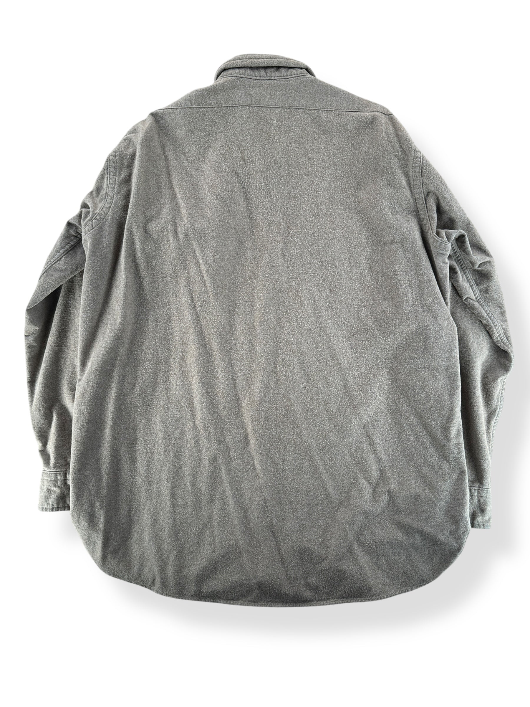 Back of Vintage LL Bean Taupe Chamois Shirt SZ XL