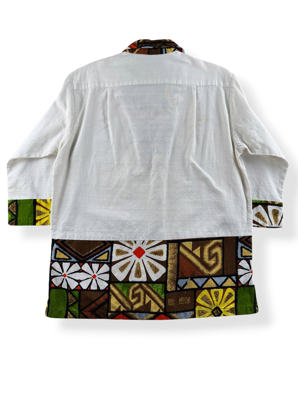 Back of Vintage Polynesian Bazaar Aloha Pullover Shirt SZ M