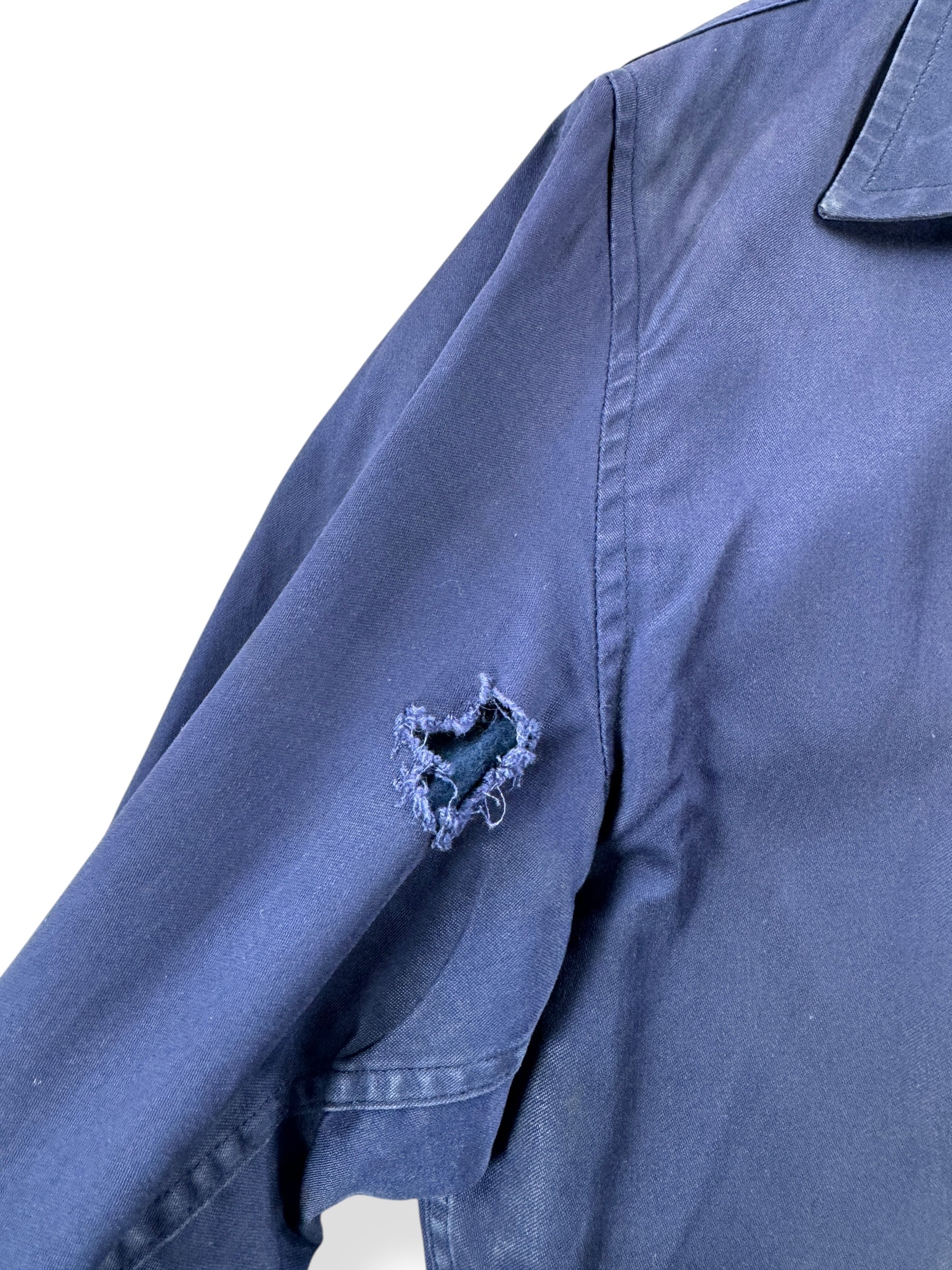 Hole on Vintage 60’s Vietnam Era US Navy N-4 Deck Jacket SZ S