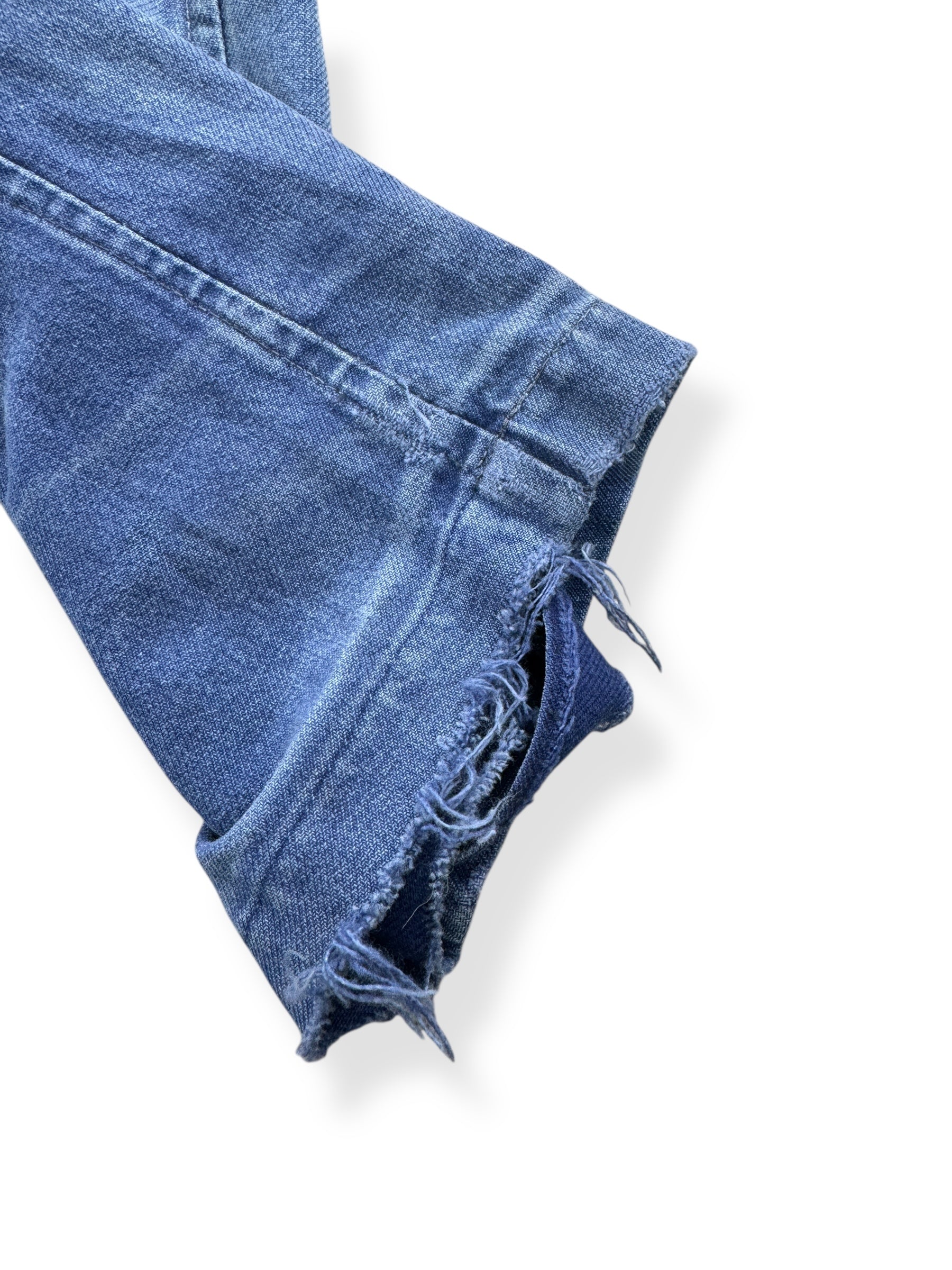 Sleeve Cuff on Vintage Sunfaded 50's Era French Chore Coat SZ XL