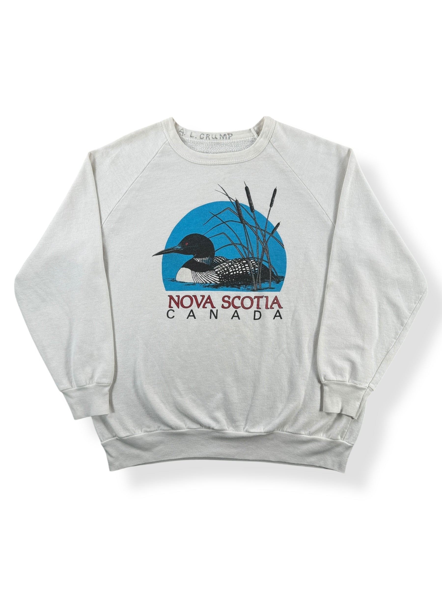 Front of Vintage Nova Scotia Crewneck SZ XL