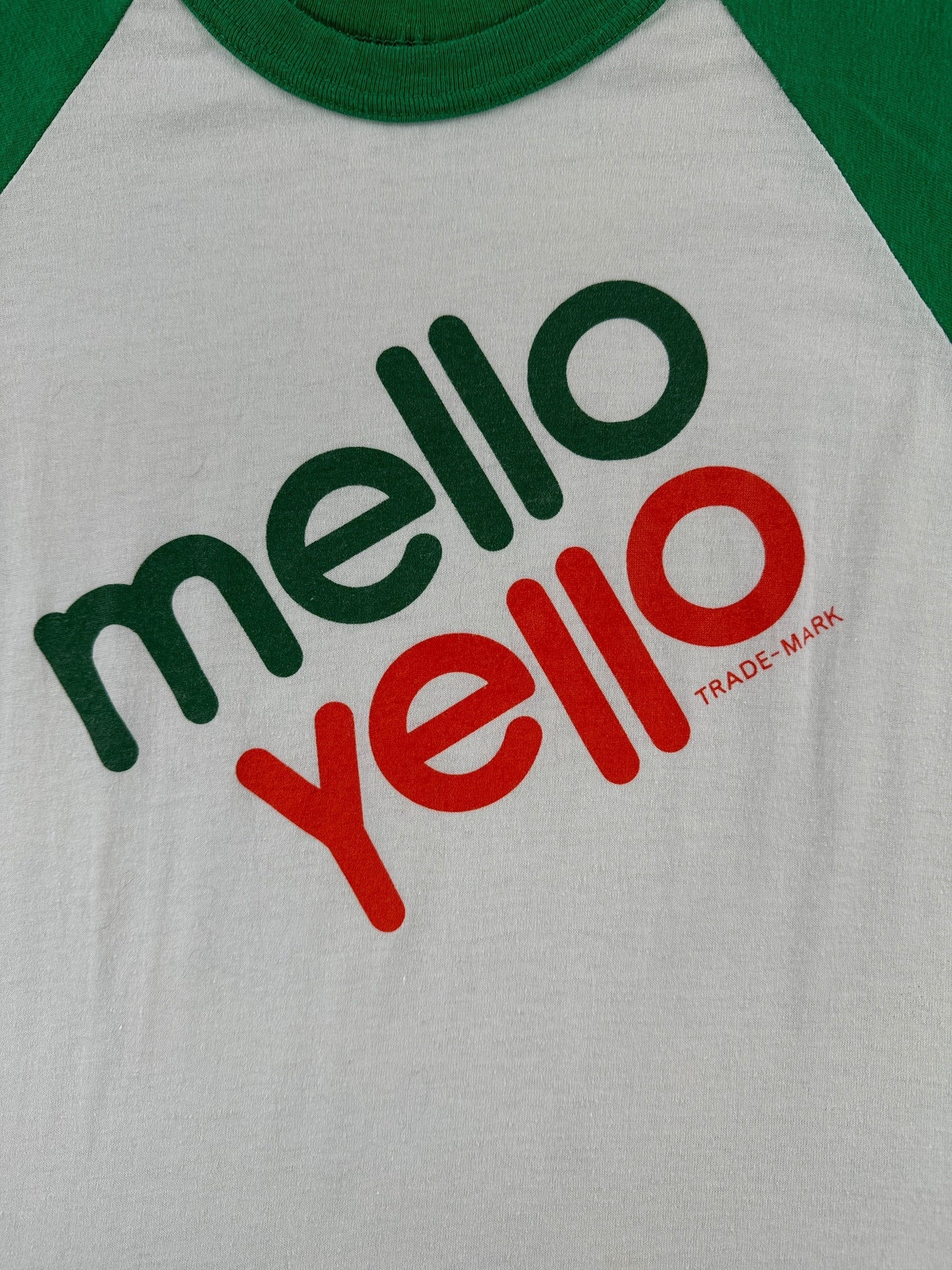Graphic of Vintage Mello Yello Raglan Tee SZ L
