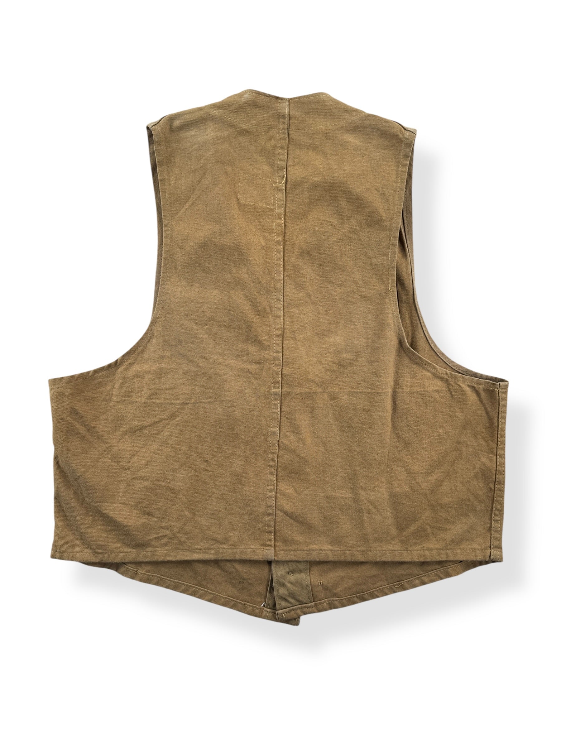 Back fo Vintage Blue Bill Hunting Vest SZ 38