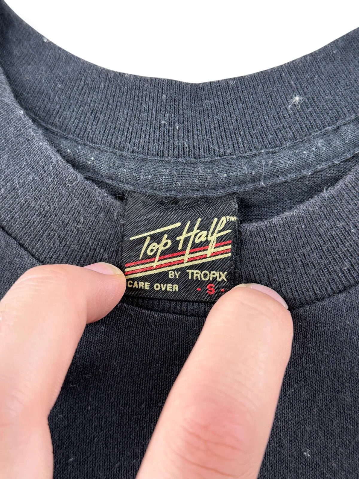 Tag on Vintage 80s Harley Davidson Whiskey Tee SZ S (Fits XS)
