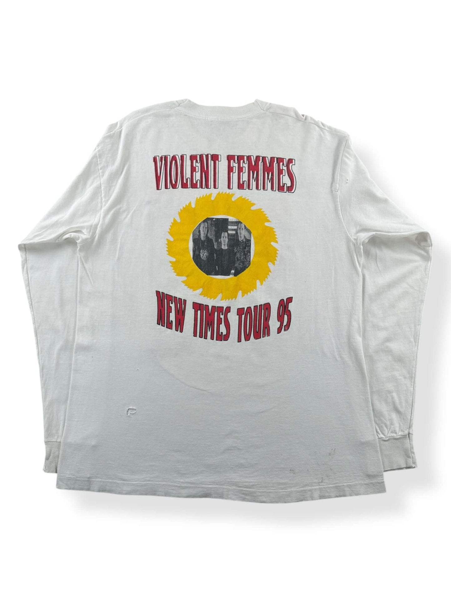 Back of Vintage Violent Femmes New Times 1995 Tour Longsleeve Tee SZ XL