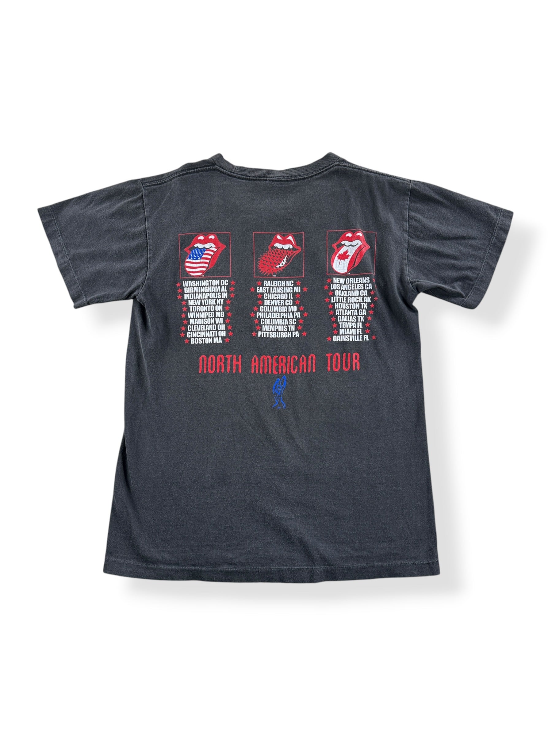 Back of Vintage 94/95 Rolling Stones North American Tour Tee
